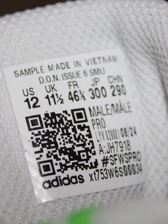 Adidas Haribo x D.O.N. Issue #6 Cloud White - JH7918 New Size 12M/13.5W main image 6